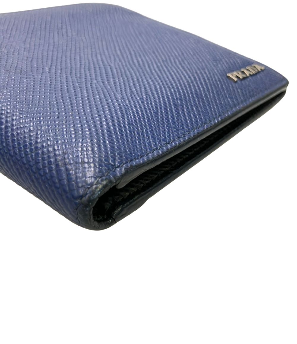 Prada Wallet Saffiano Wallets Blue