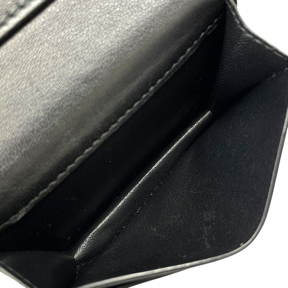 Tiffany & Co Vertical Fold Card Case Business Holder Regular Era Bifold Leather