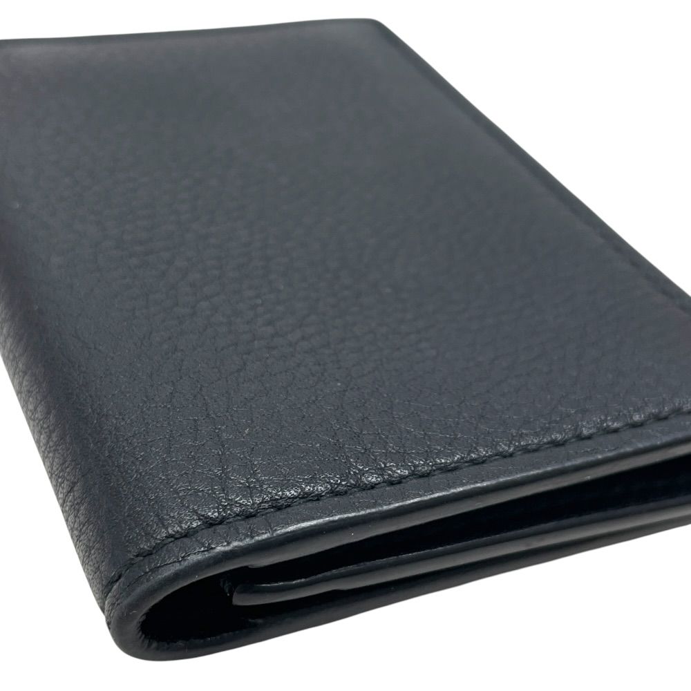Tiffany & Co Vertical Fold Card Case Business Holder Regular Era Bifold Leather