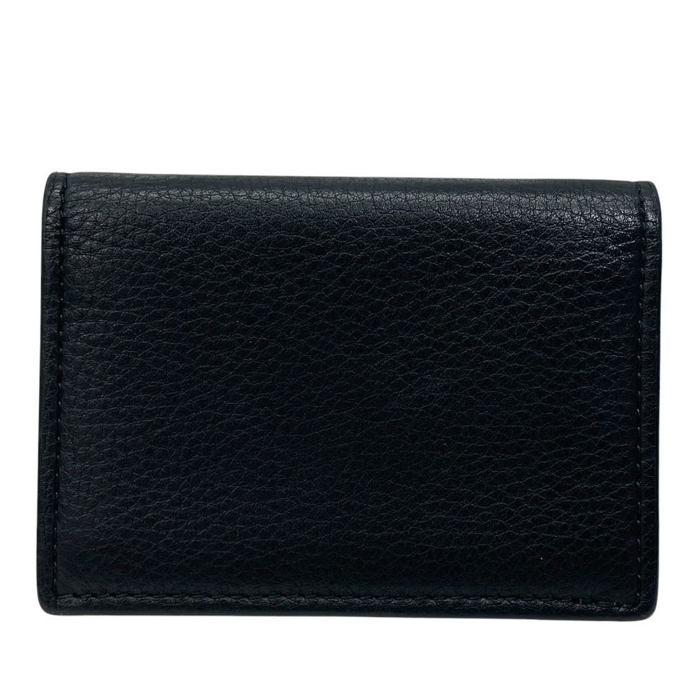Tiffany & Co Vertical Fold Card Case Business Holder Regular Era Bifold Leather