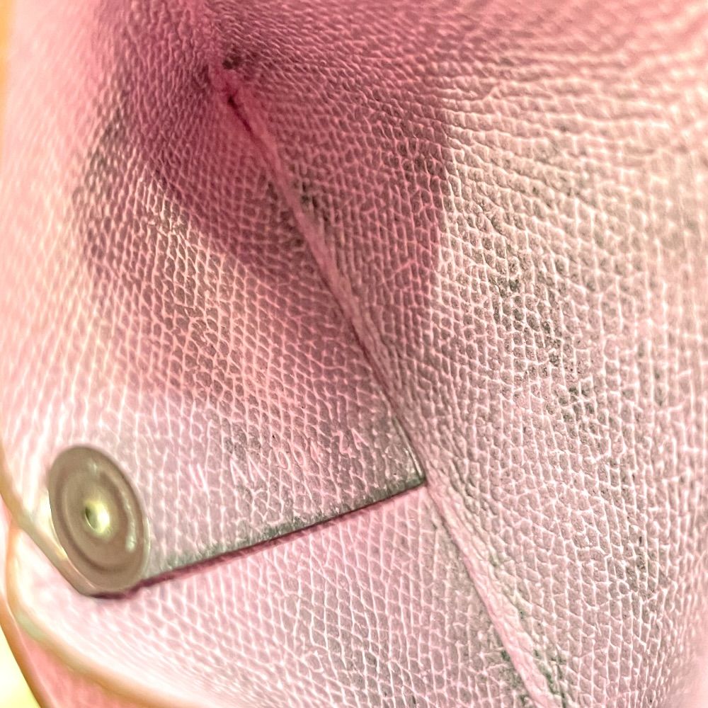 Hermes Bastia Coin Purse Leather Pink