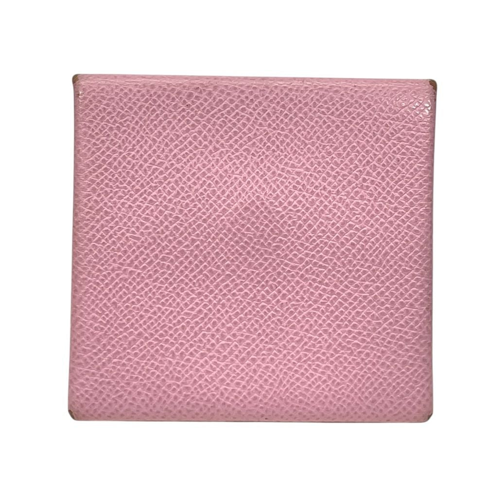 Hermes Bastia Coin Purse Leather Pink