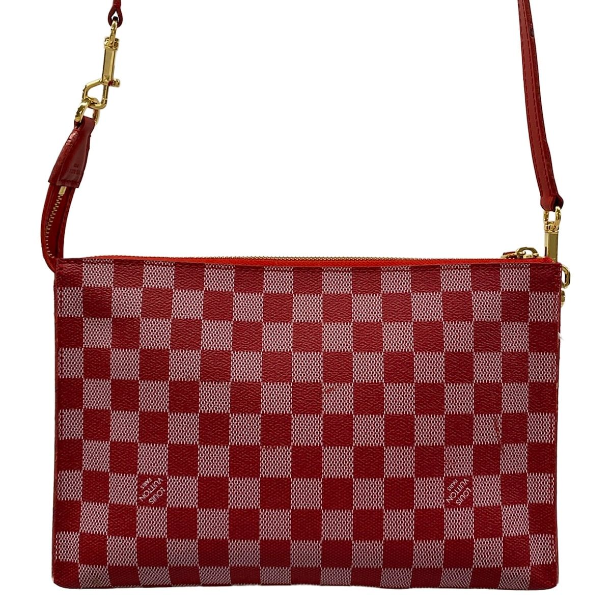 Louis Vuitton Shoulder Bag Damier Color Module Carmine