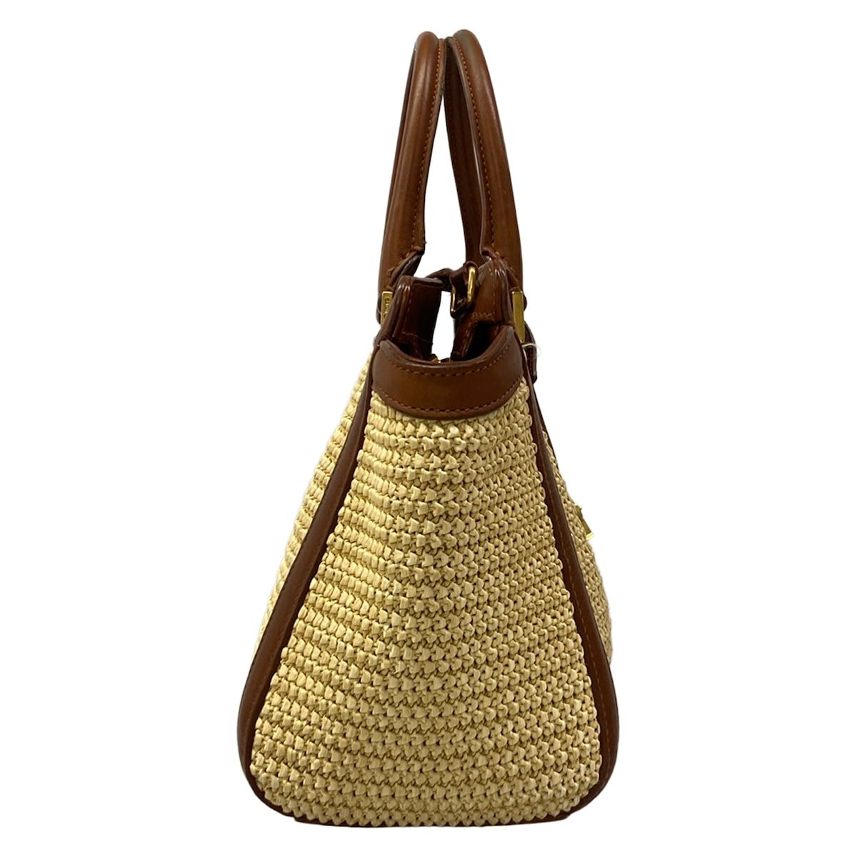 Saint Laurent Paris Handbag Baby Cabas Beige Brown Leather