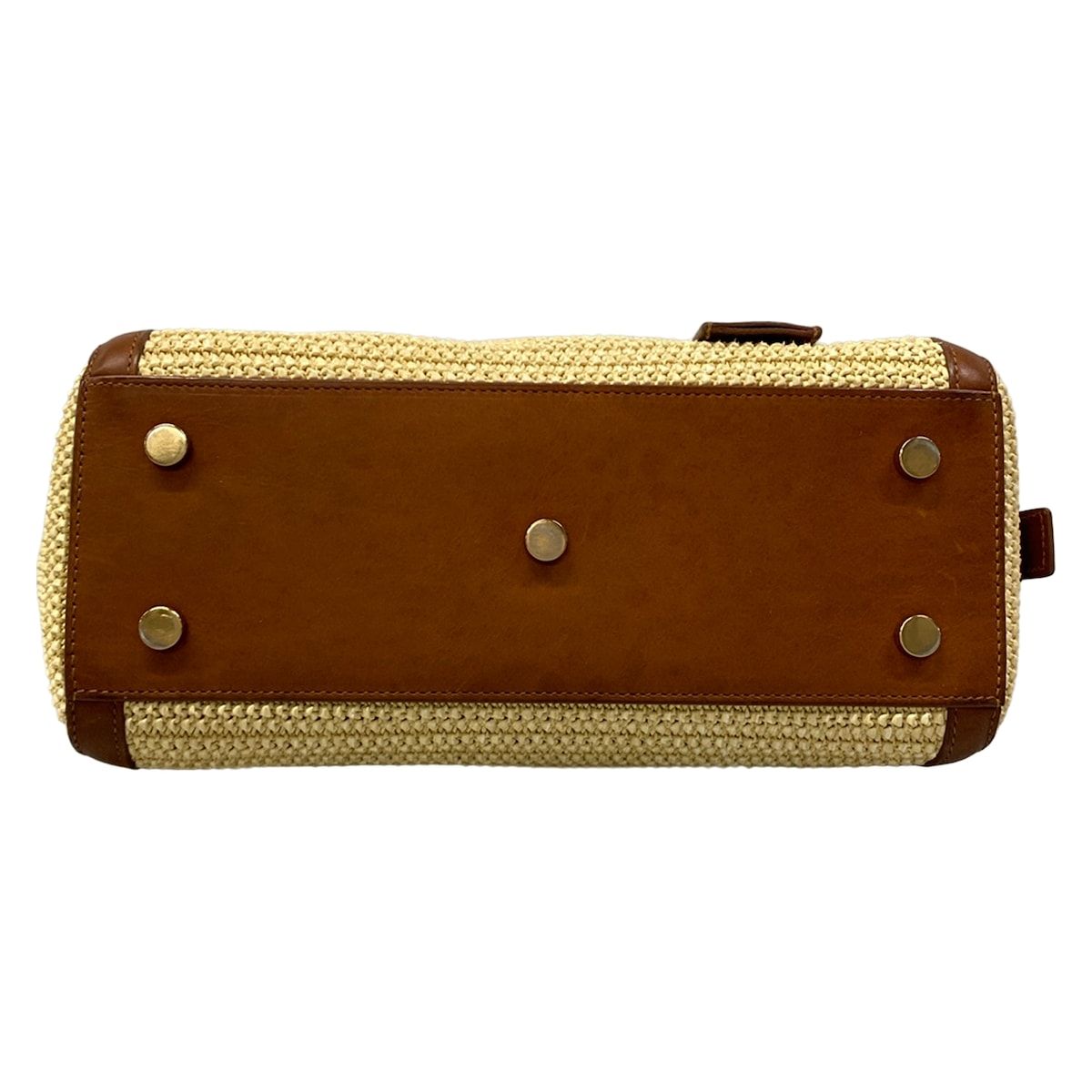 Saint Laurent Paris Handbag Baby Cabas Beige Brown Leather