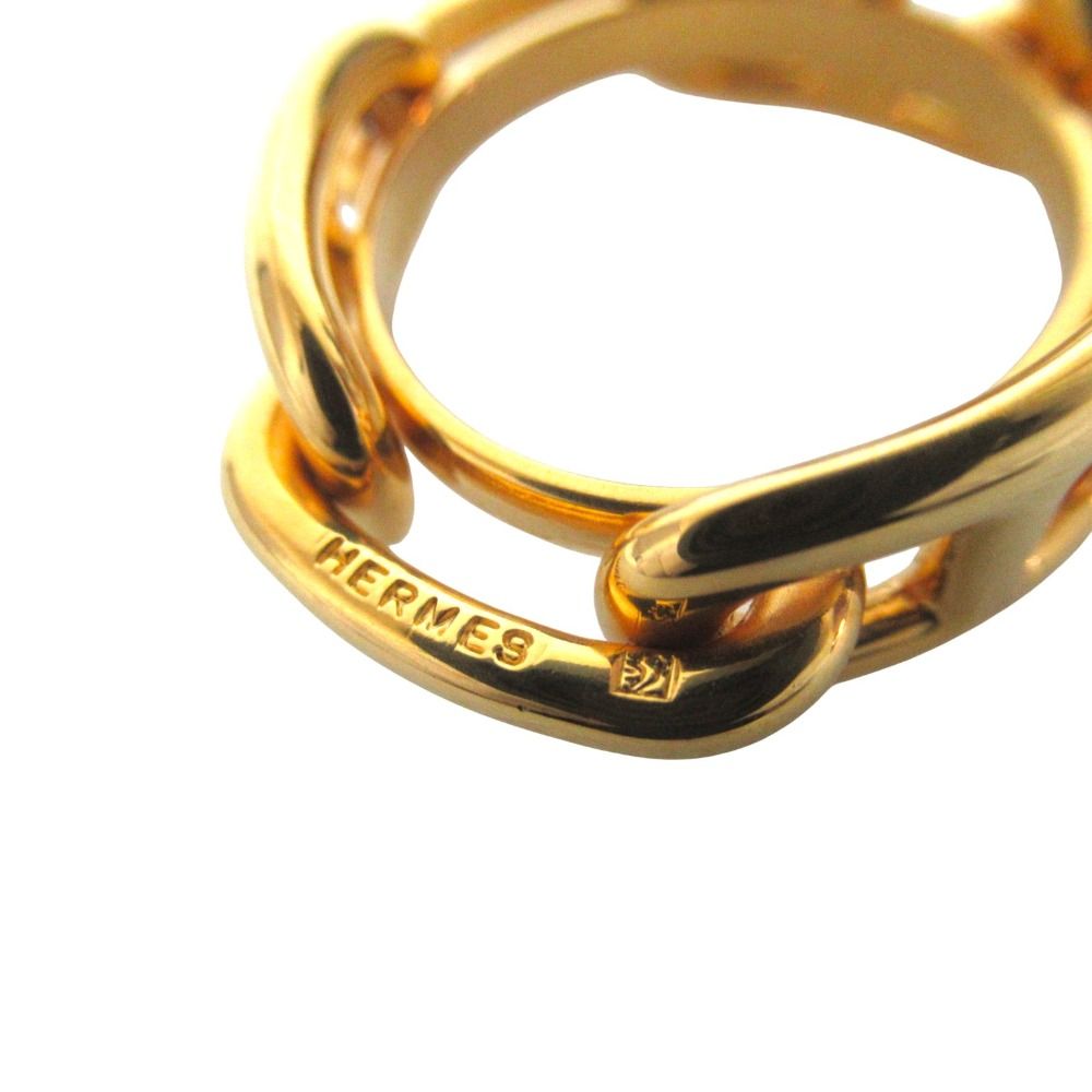Hermes Chaine D'ancre Scarf Ring Gold
