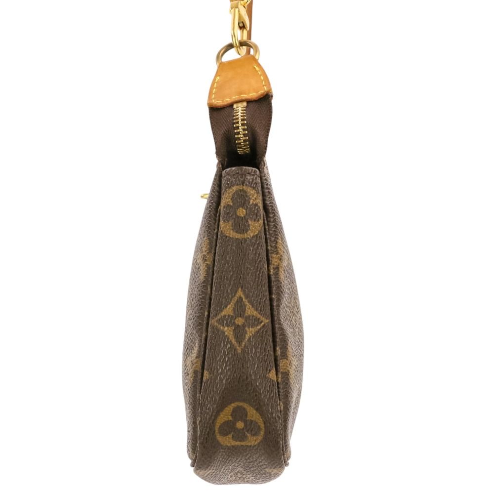 Louis Vuitton Monogram Pochette 2-Way Pouch with Shoulder Strap Brown