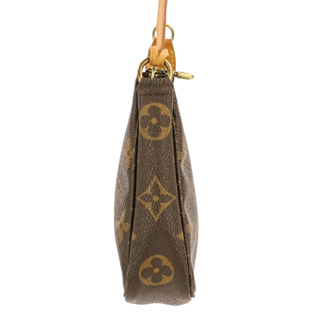Louis Vuitton Monogram Pochette 2-Way Pouch with Shoulder Strap Brown