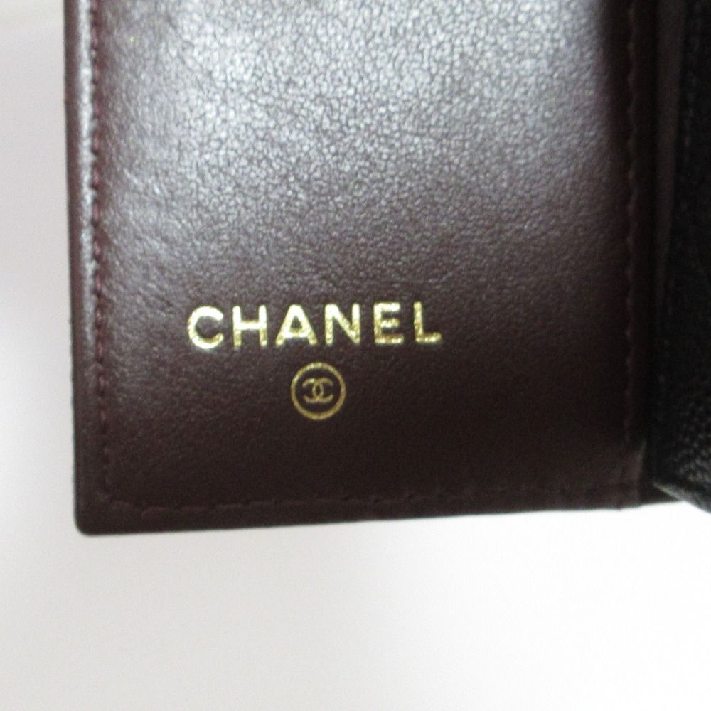 Chanel Caviar Leather Quilted Classic Small Flap Wallet Black