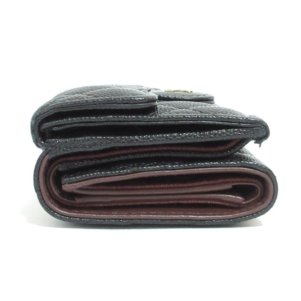 Chanel Caviar Leather Quilted Classic Small Flap Wallet Black