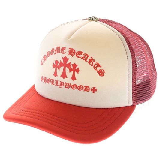 Chrome Hearts King Taco Trucker Cap Truck Khaki Cap Red White Hat