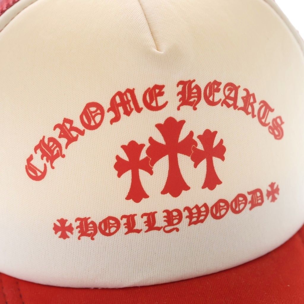 Chrome Hearts King Taco Trucker Cap Truck Khaki Cap Red White Hat