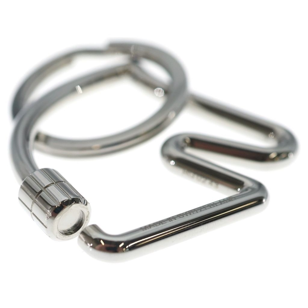 Hermes Schwalki Ring Key Holder Bag Charm Silver