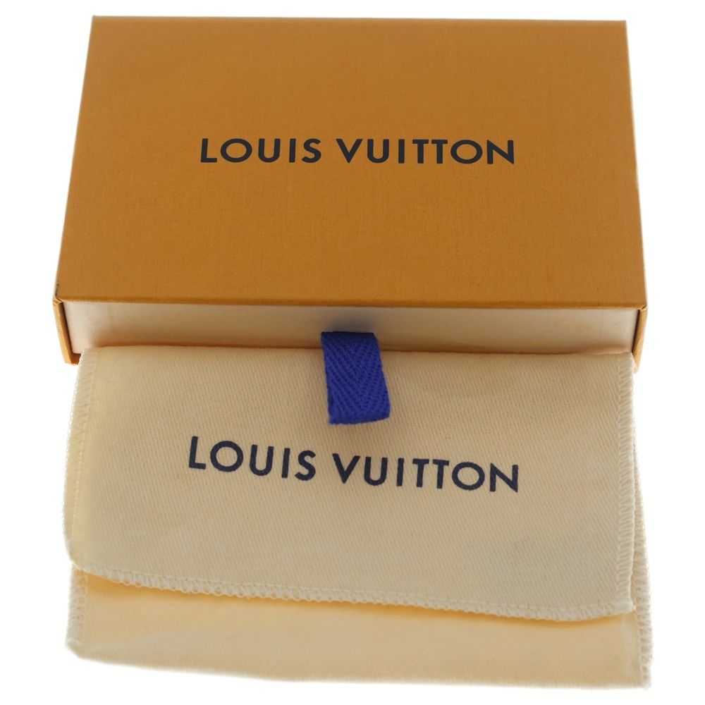 Louis Vuitton Fleur de Monogram Back Charm Key Holder Gold Black Beige