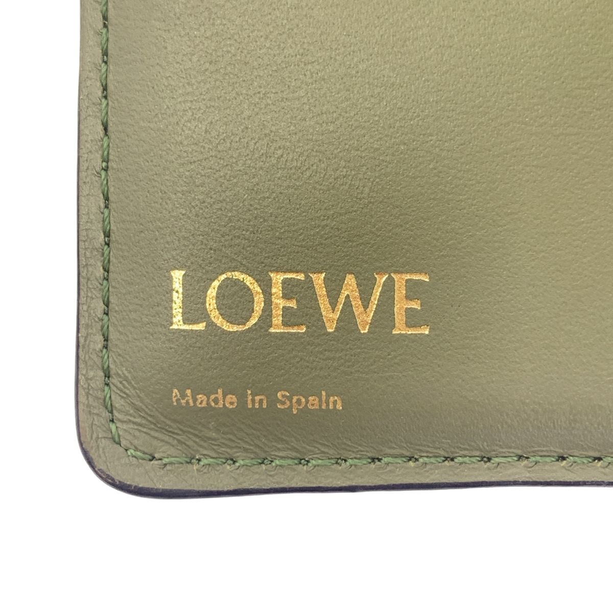Loewe Repeat Anagram Zip Wallet Green