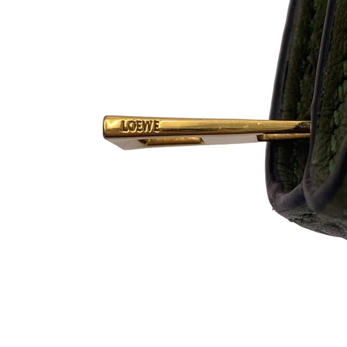 Loewe Repeat Anagram Zip Wallet Green