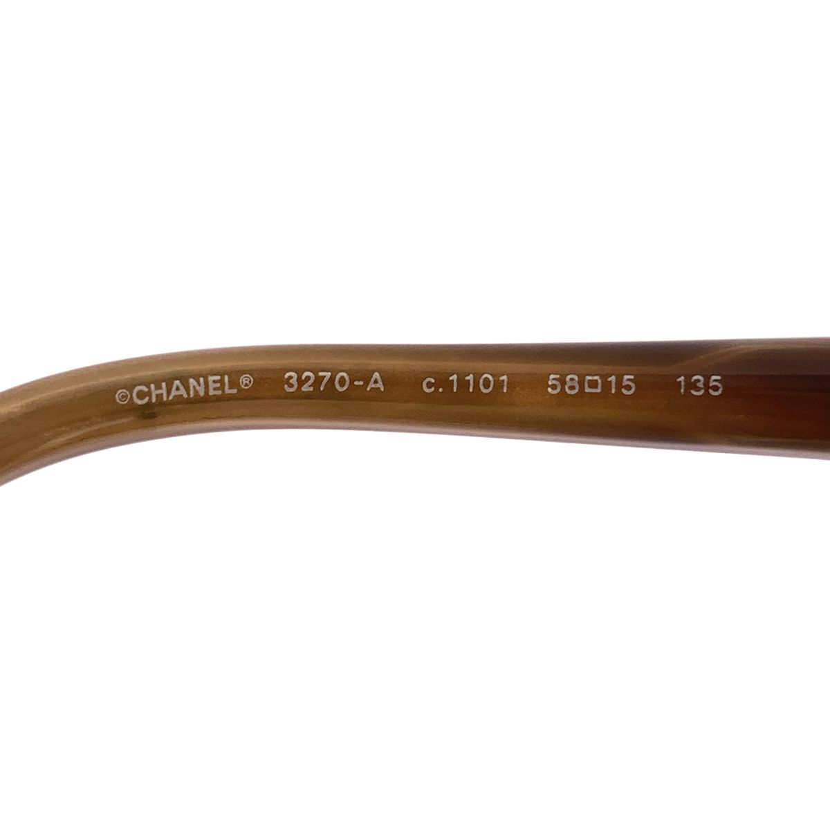 Chanel CC Logo Sunglasses Eyewear 58 15 Brown Gold