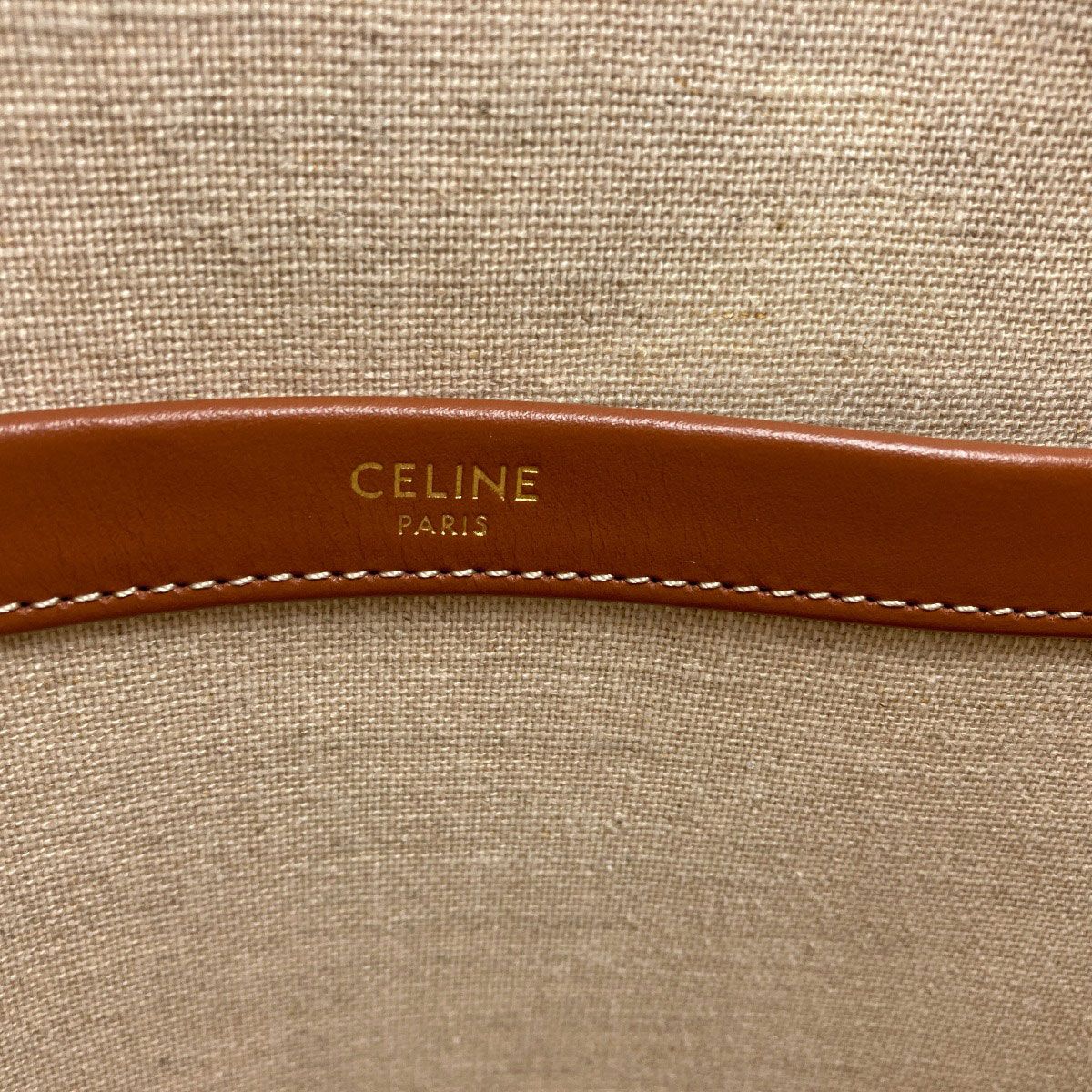 Celine Cabas Thais Large Triomphe Tote Canvas