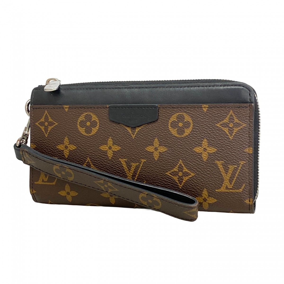 Louis Vuitton Wallet Monogram Macassar Zippy Dragonne Noir