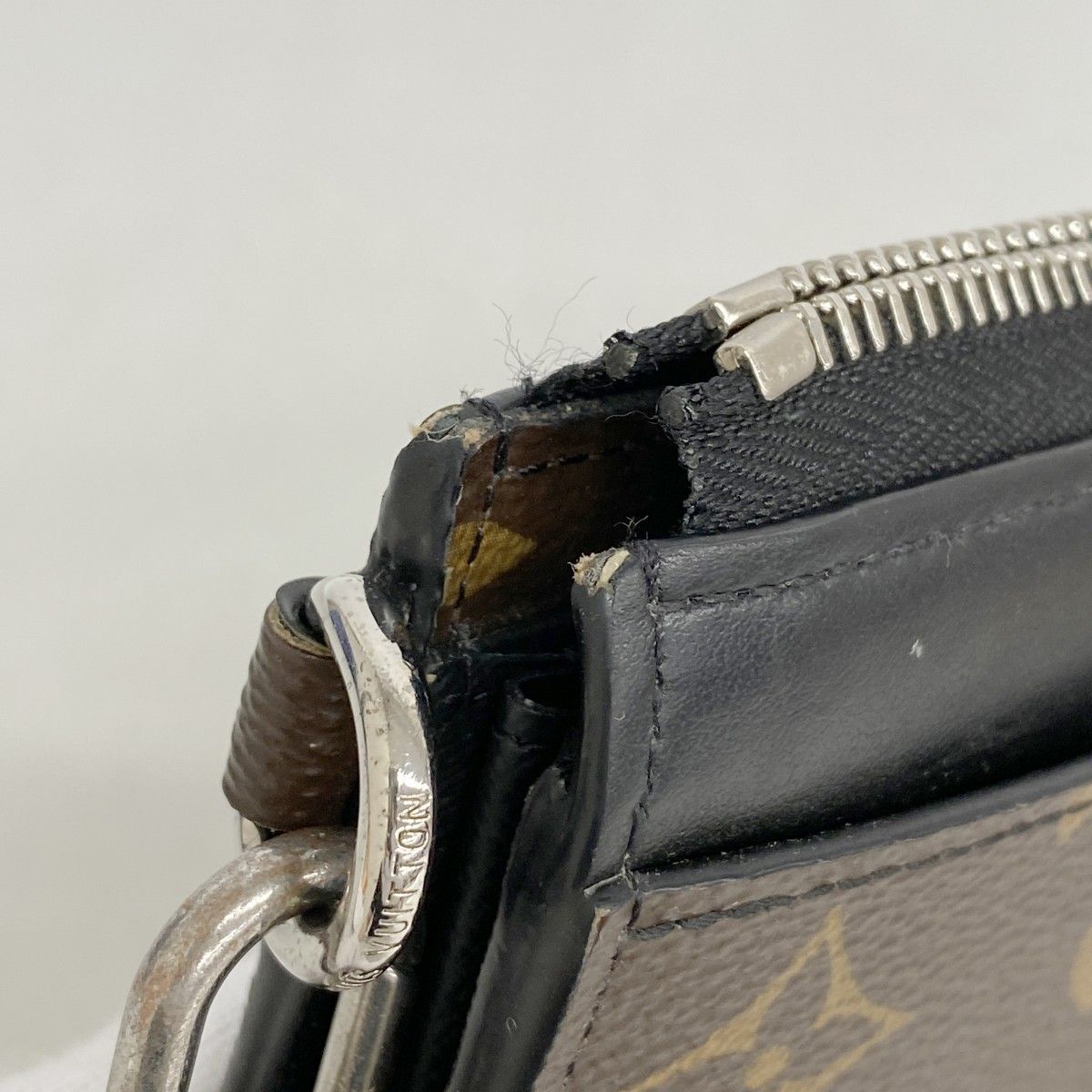 Louis Vuitton Wallet Monogram Macassar Zippy Dragonne Noir