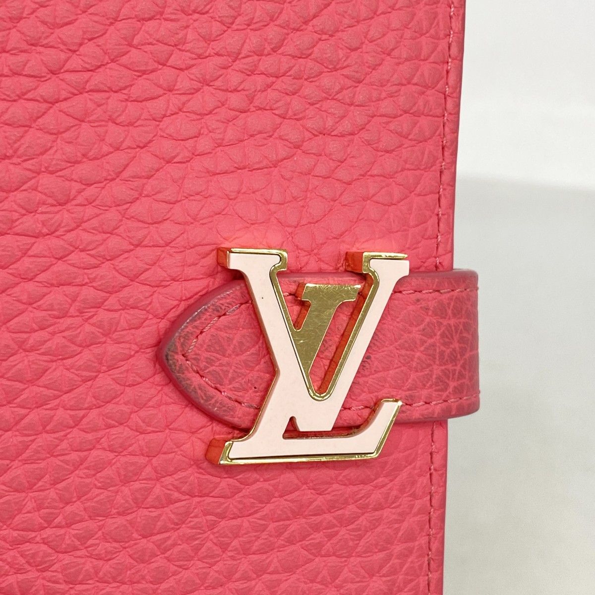 Louis Vuitton Wallet Taurillon LV by the Pool Vertical CP Fuchsia Pink