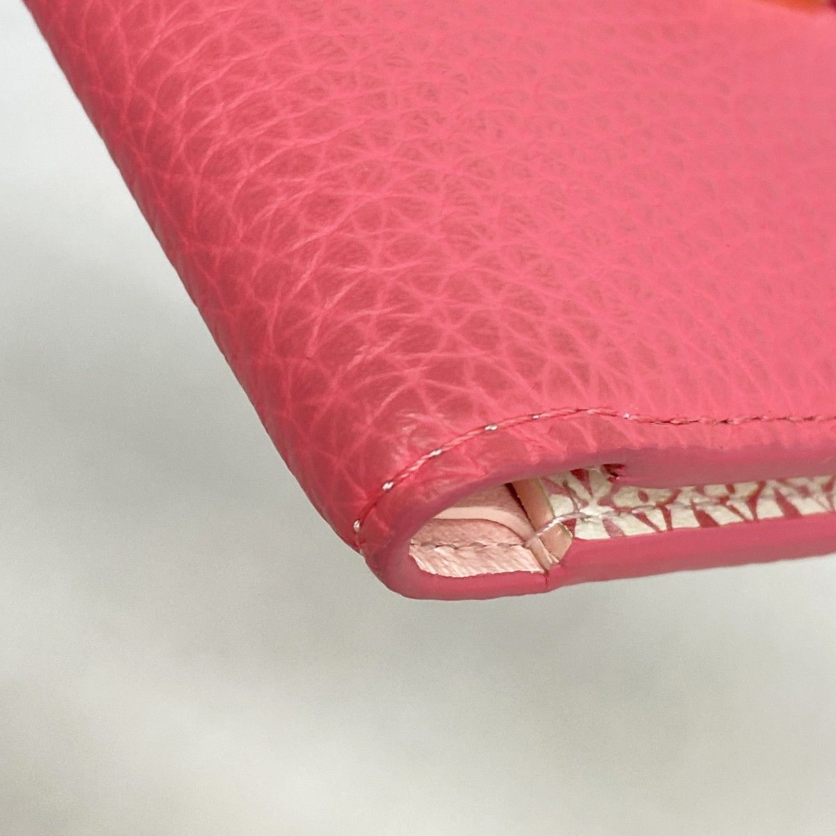 Louis Vuitton Wallet Taurillon LV by the Pool Vertical CP Fuchsia Pink