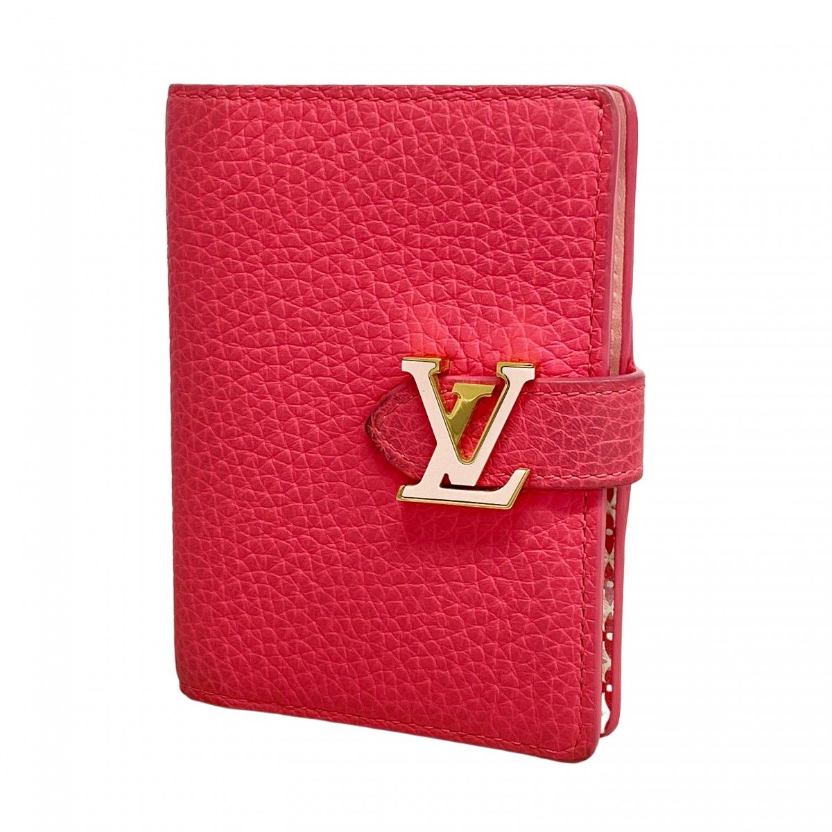 Louis Vuitton Wallet Taurillon LV by the Pool Vertical CP Fuchsia Pink