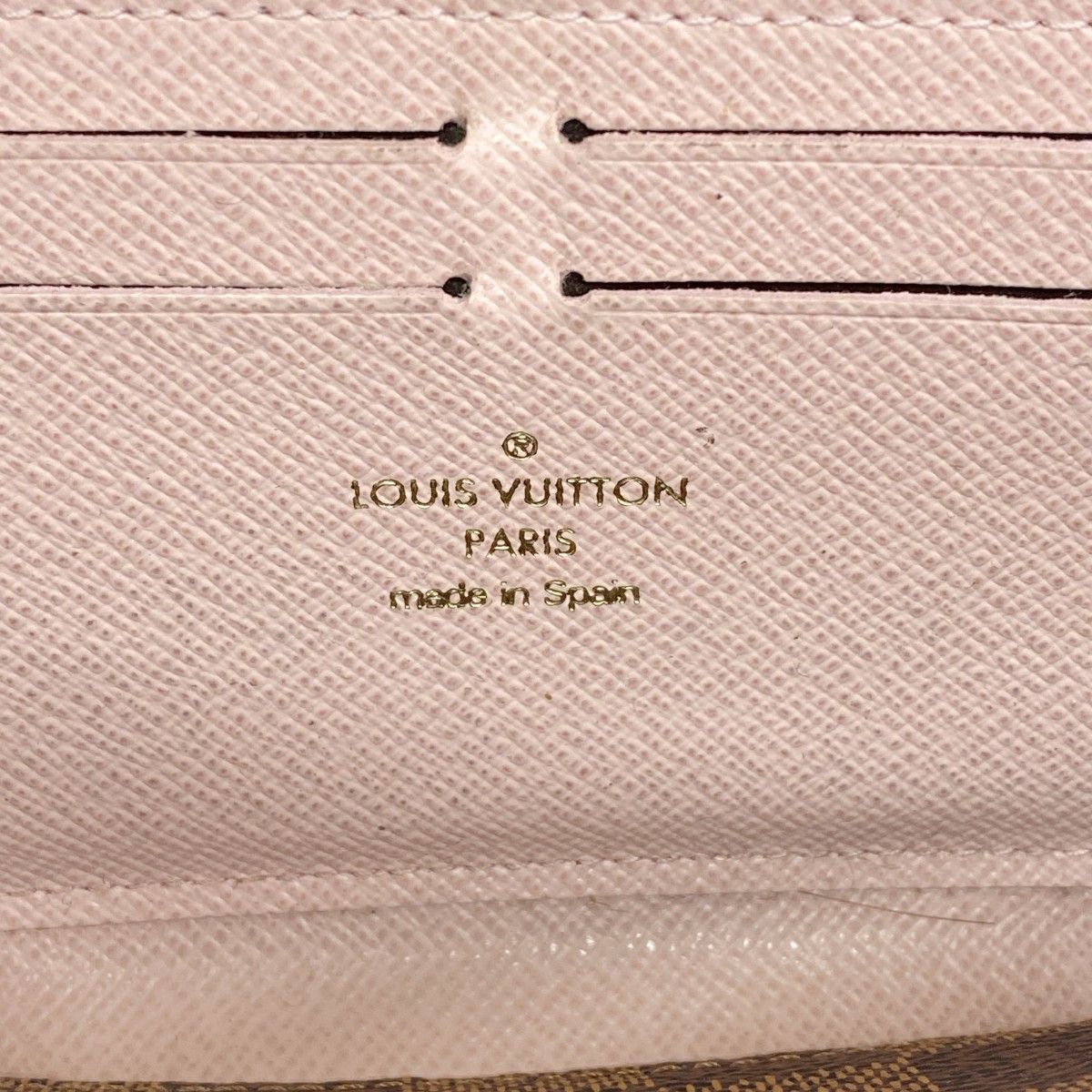 Louis Vuitton Wallet Damier Portefeuille Clemence Rose Velours