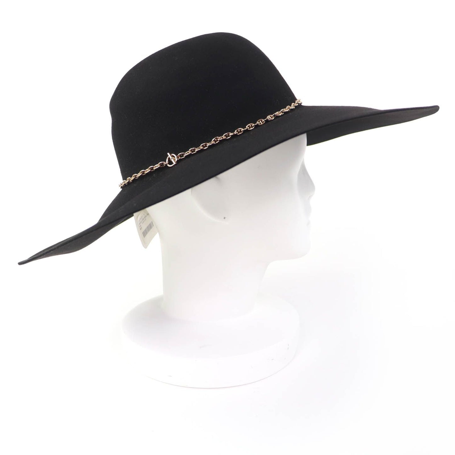 Hermes Gold Chaine D'ancre Beaver Felt Hat Black 57