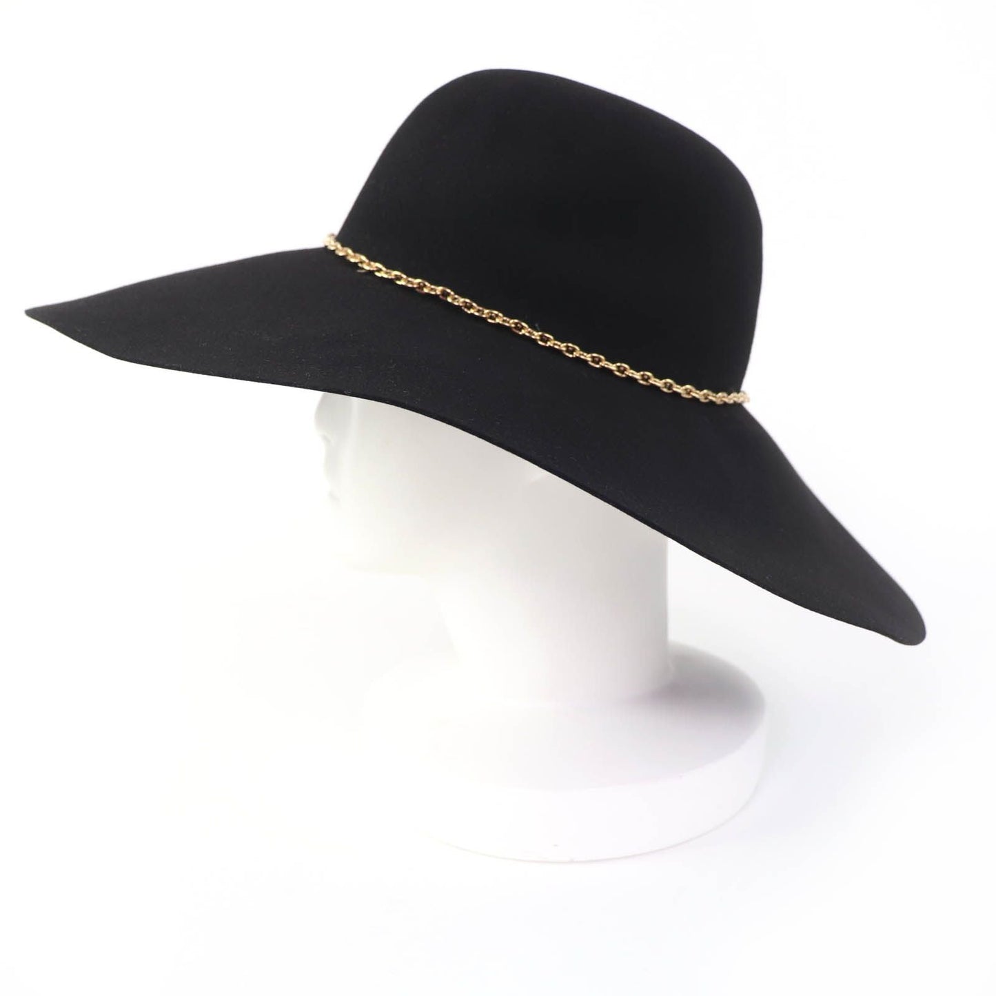Hermes Gold Chaine D'ancre Beaver Felt Hat Black 57