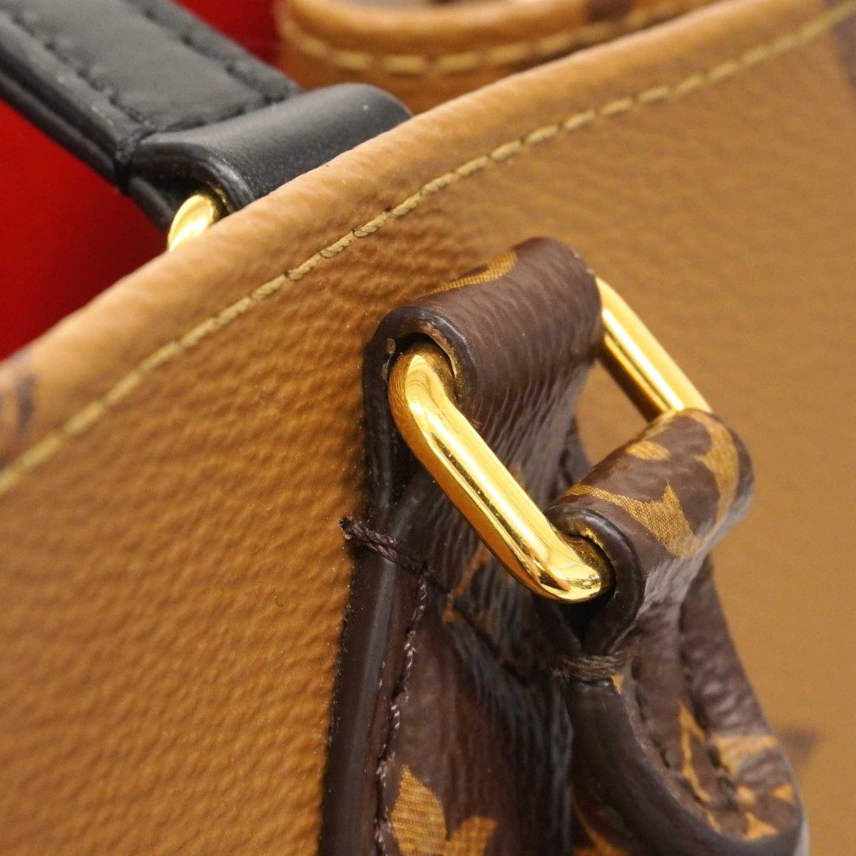 Louis Vuitton Tote Monogram Giant Reverse On The Go MM Brown 2-Way