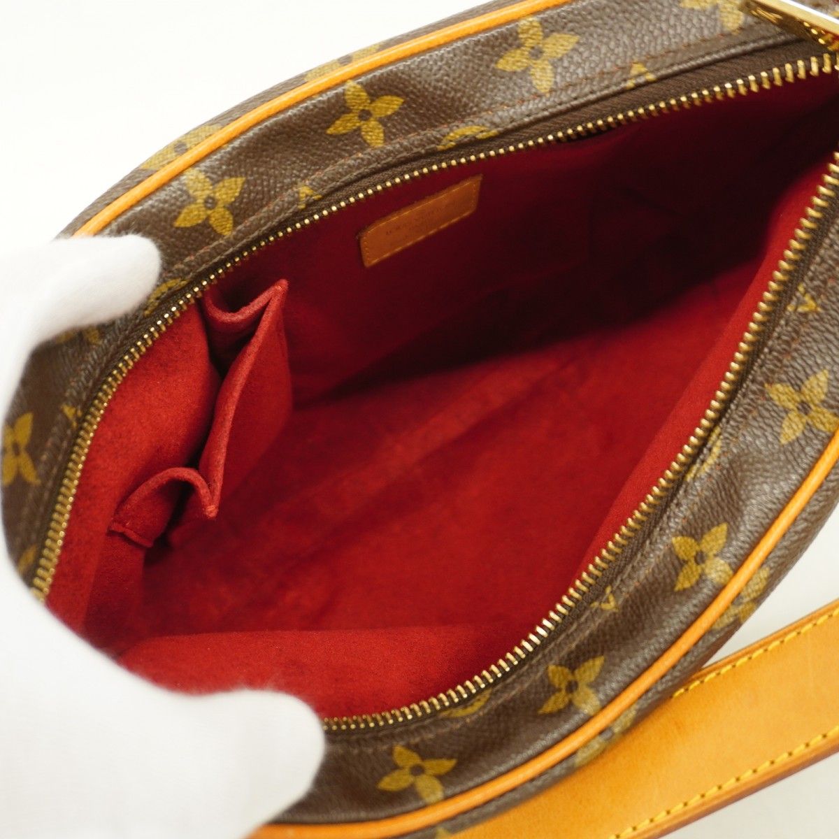 Louis Vuitton Shoulder Bag Monogram Croissant MM Brown