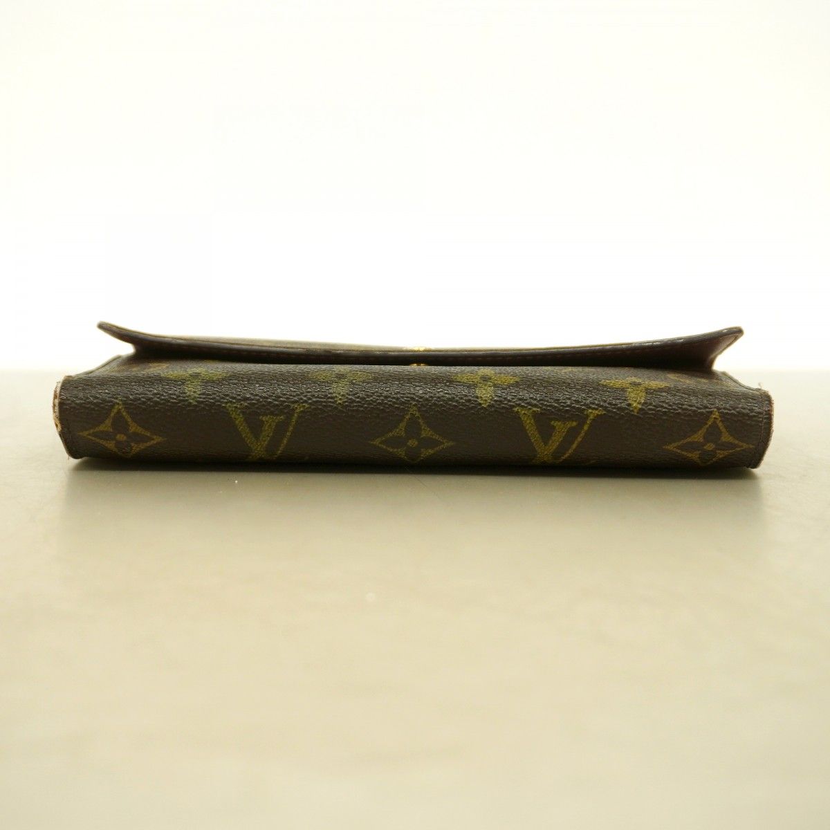 Louis Vuitton Trifold Wallet Monogram Portefeuille International Brown