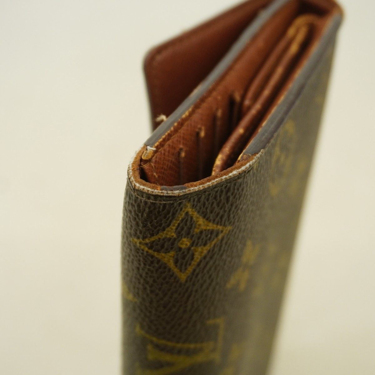 Louis Vuitton Trifold Wallet Monogram Portefeuille International Brown