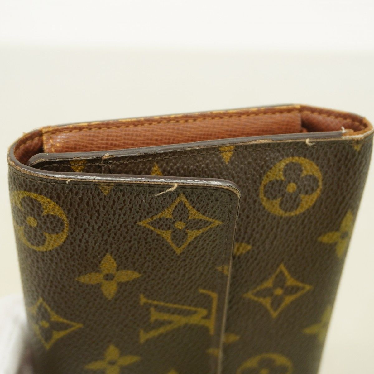 Louis Vuitton Trifold Wallet Monogram Portefeuille International Brown