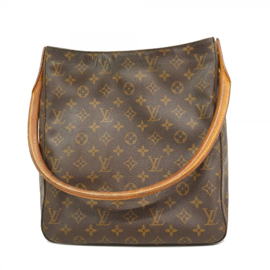Louis Vuitton Shoulder Bag Monogram Looping GM Brown