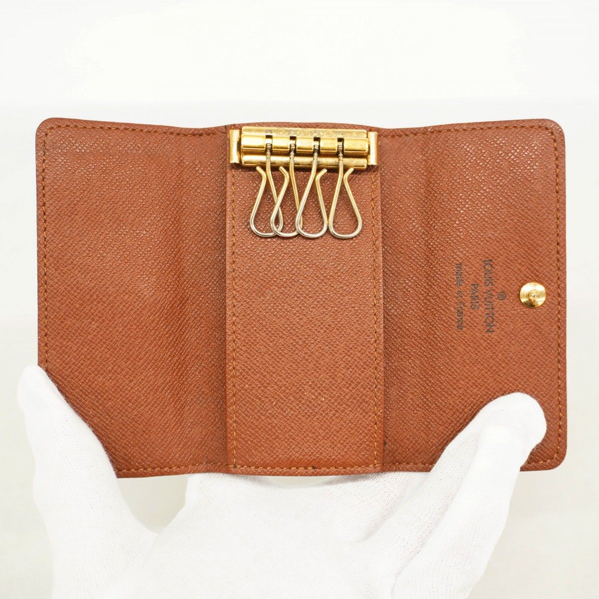 Louis Vuitton Key Case Monogram Multicles 4 Brown Key Holder