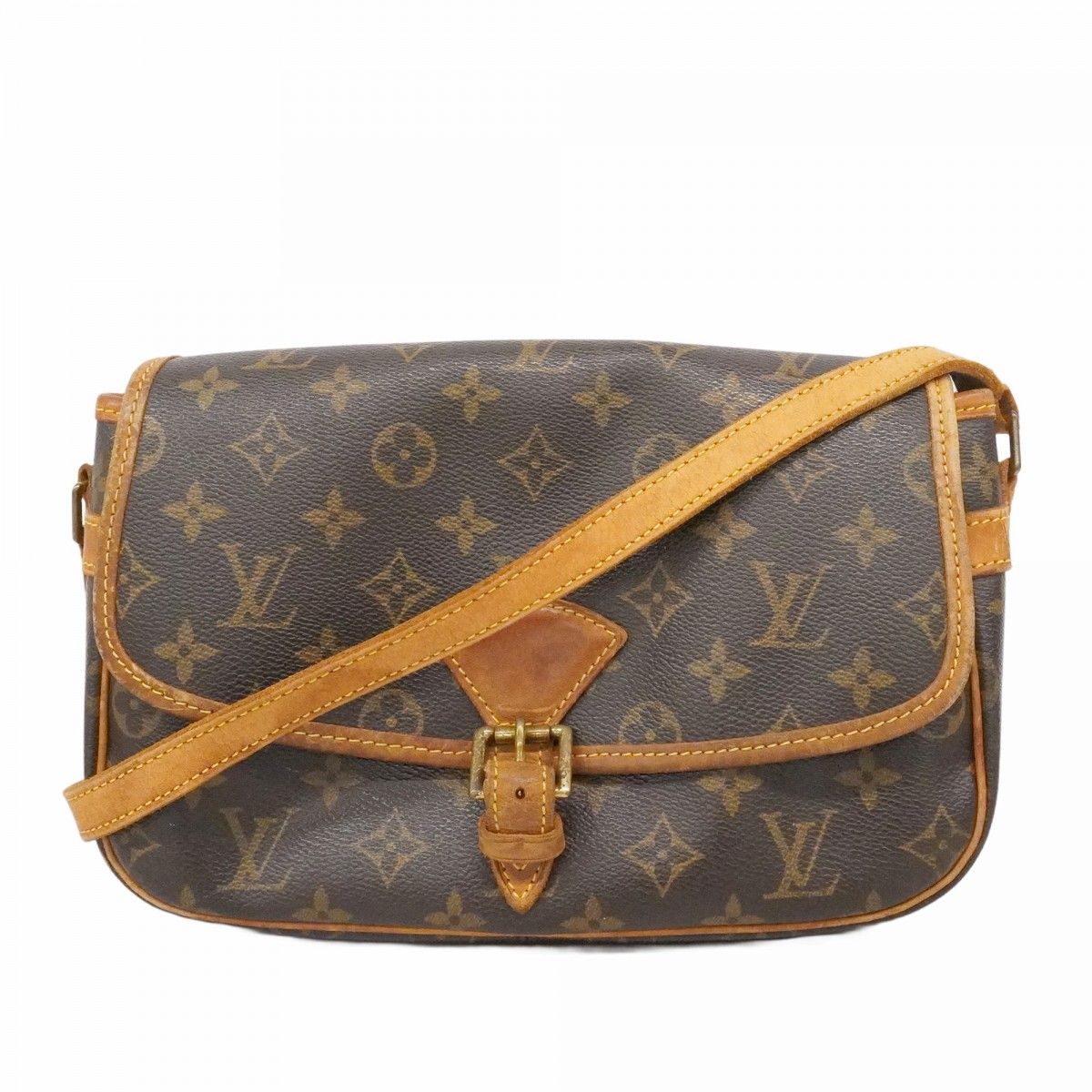 Louis Vuitton Shoulder Bag Monogram Sologne Brown
