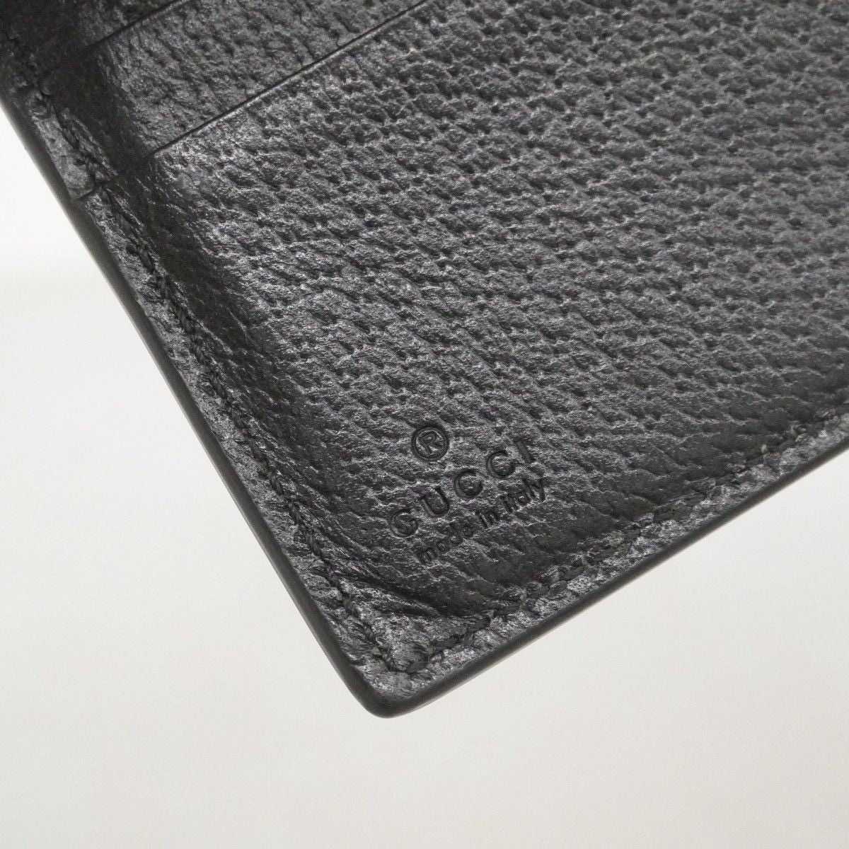 Gucci Wallet Bi Leather Black Gold