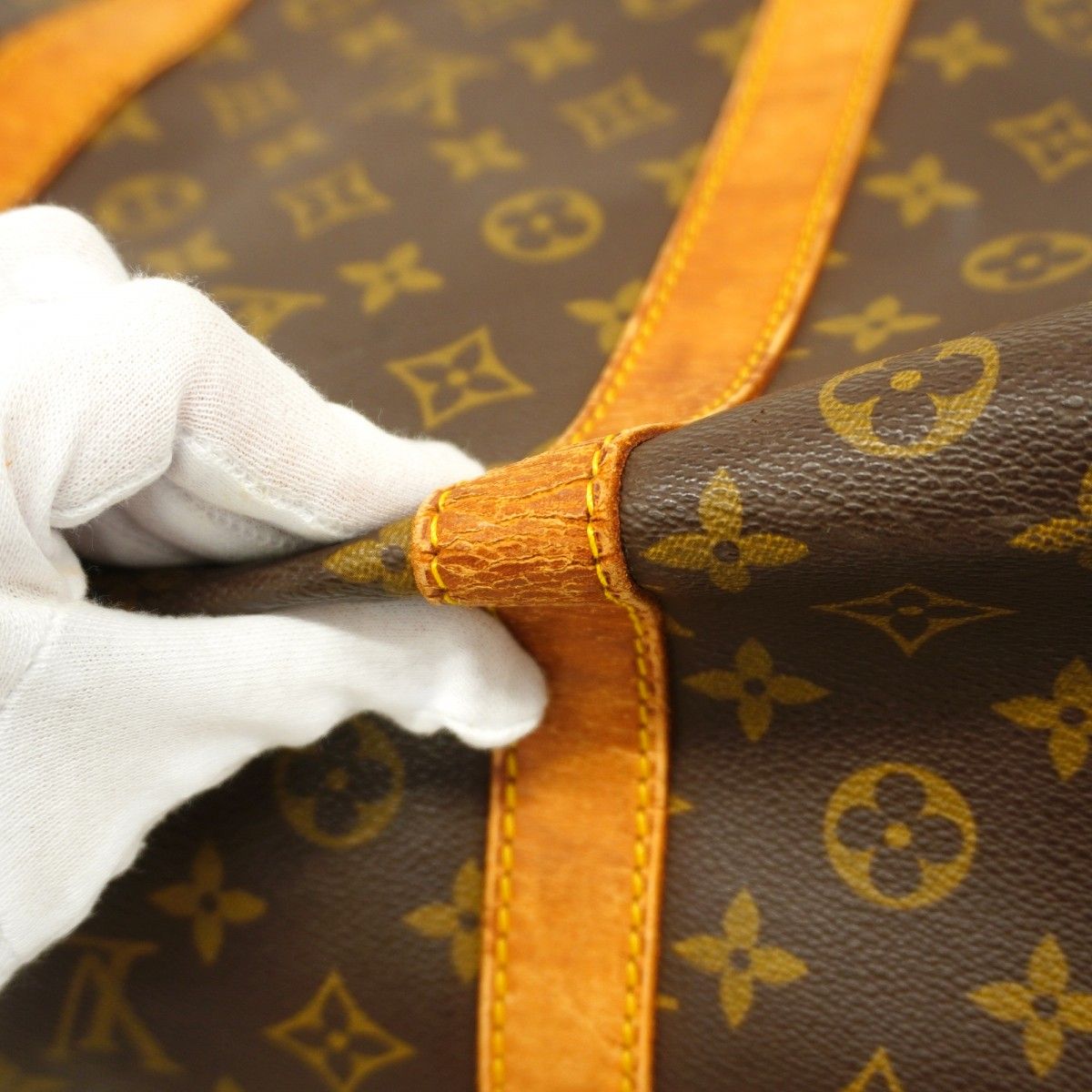 Louis Vuitton Boston Bag Monogram Keepall Bandouliere 60 Brown