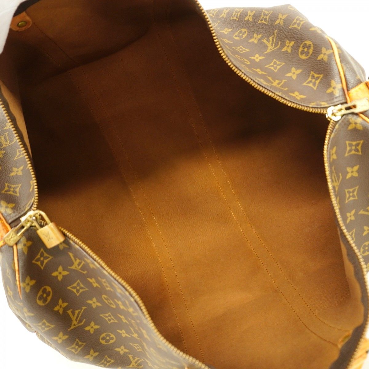 Louis Vuitton Boston Bag Monogram Keepall Bandouliere 60 Brown