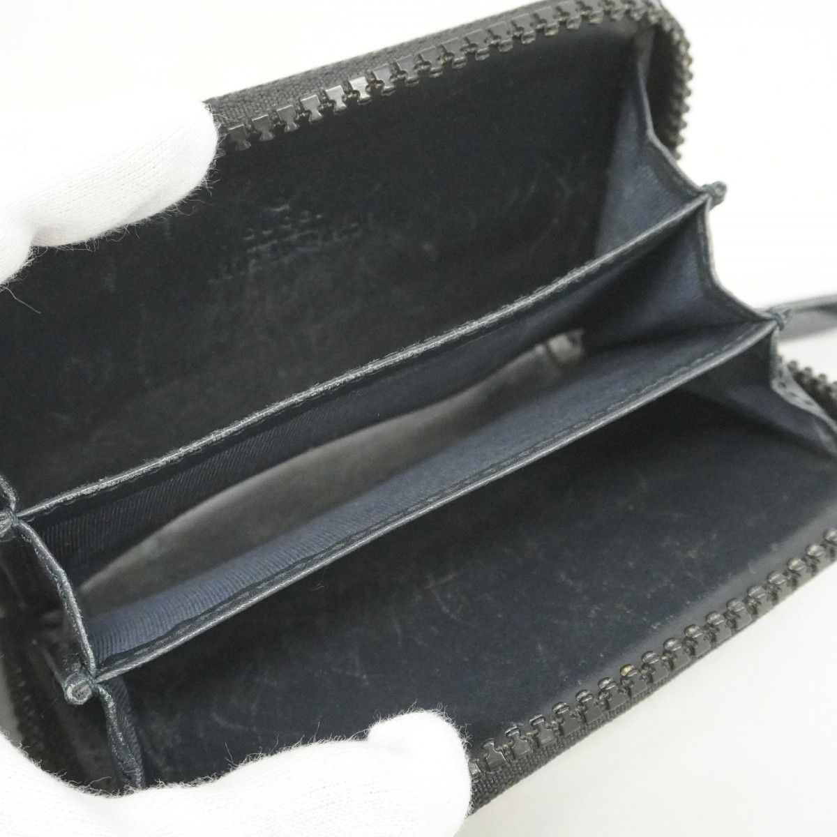 Gucci Coin Case GG Blue Mus Beige Navy Silver