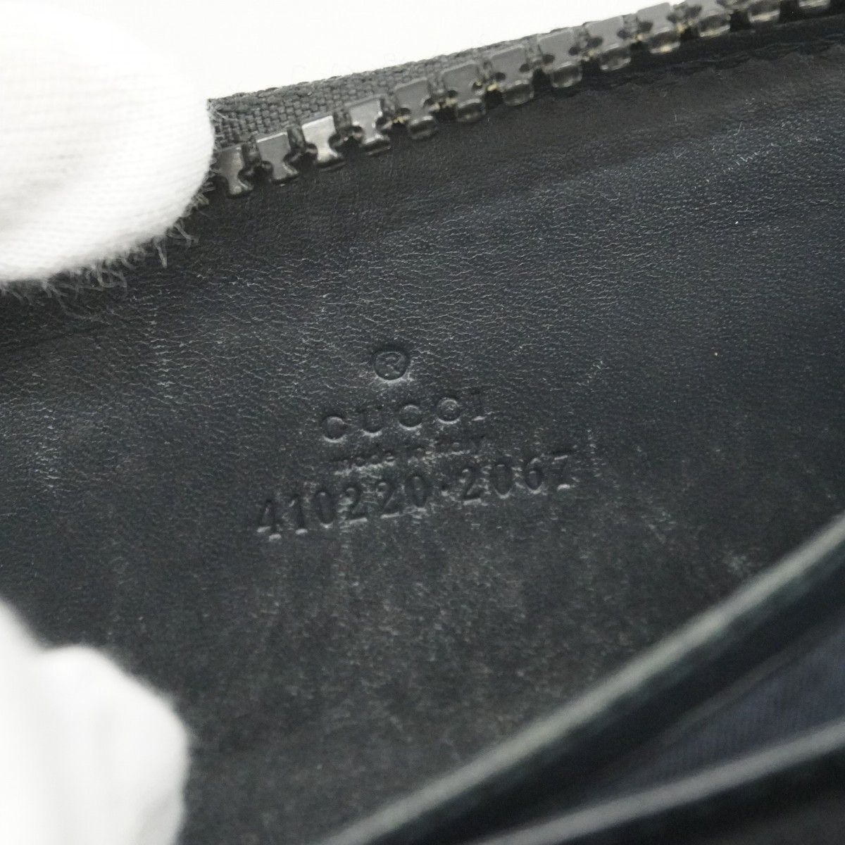 Gucci Coin Case GG Blue Mus Beige Navy Silver