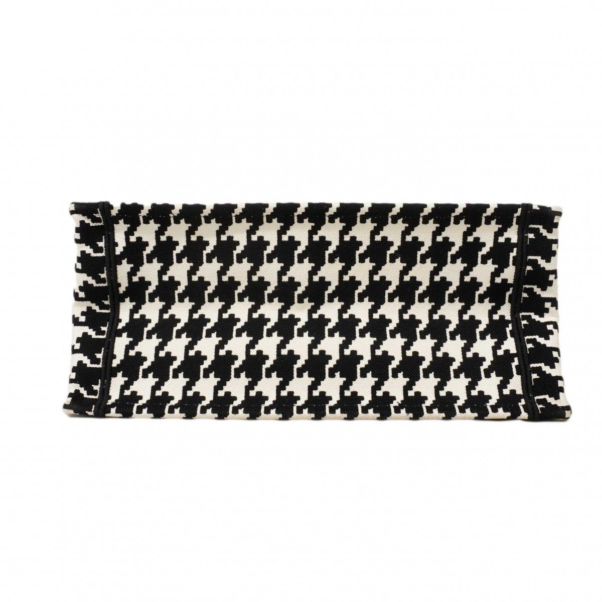 Dior Tote Book Canvas Black White