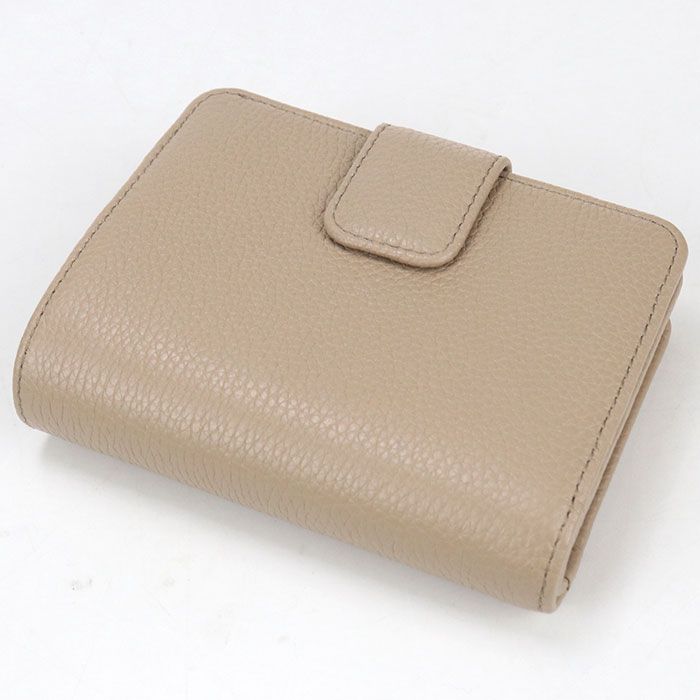 Prada Vitello Gray Leather Bifold Wallet Calf