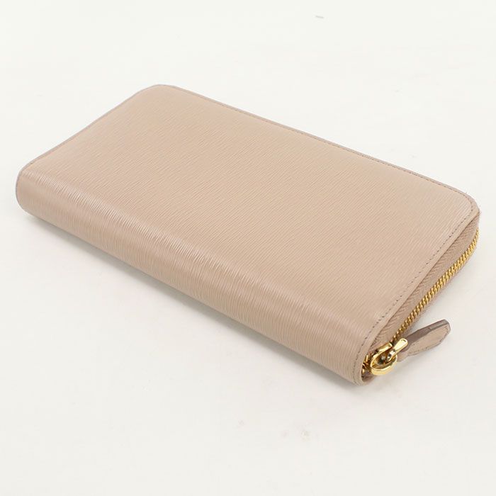 Prada Zip Around Wallet Leather