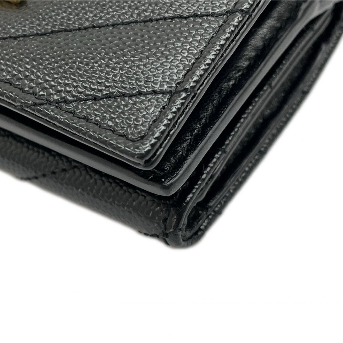 Saint Laurent Yves Wallet Black
