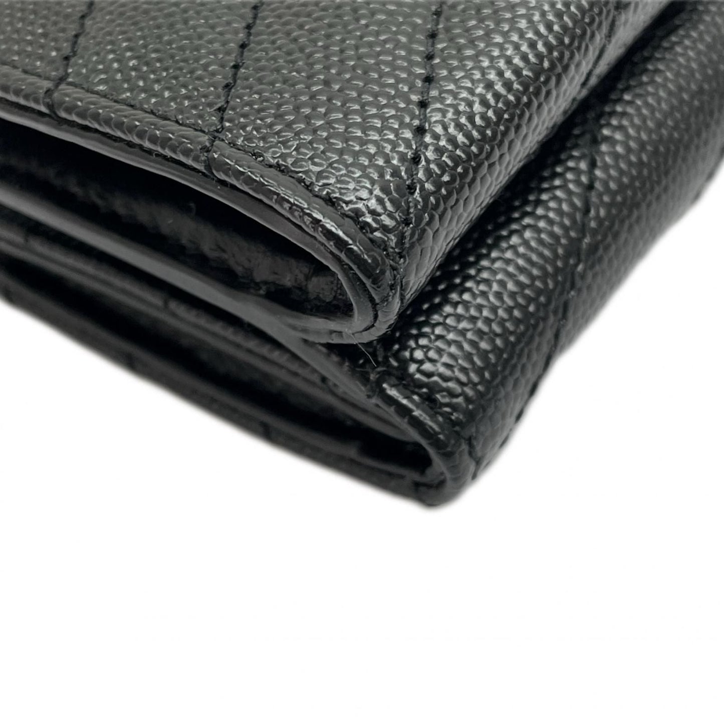 Saint Laurent Yves Wallet Black