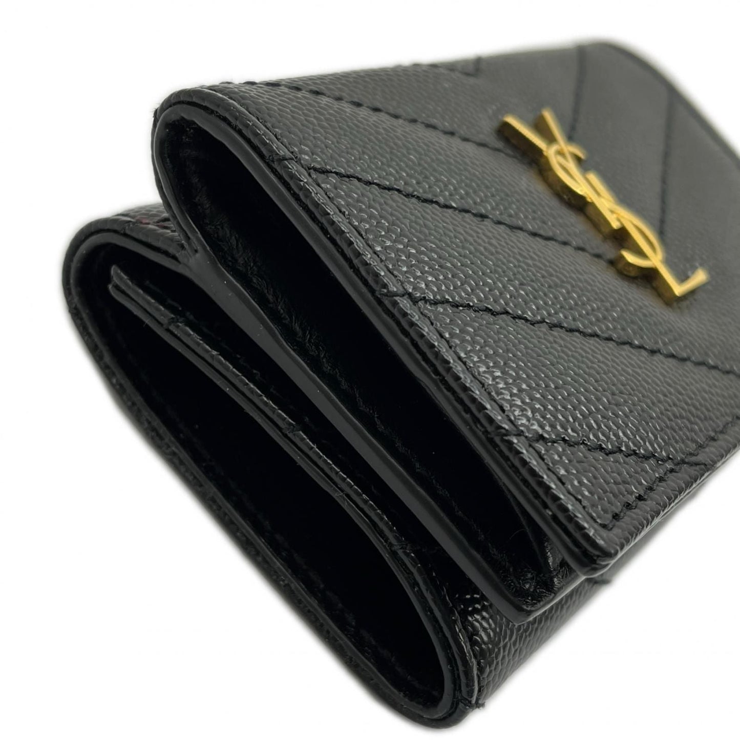 Saint Laurent Yves Wallet Black