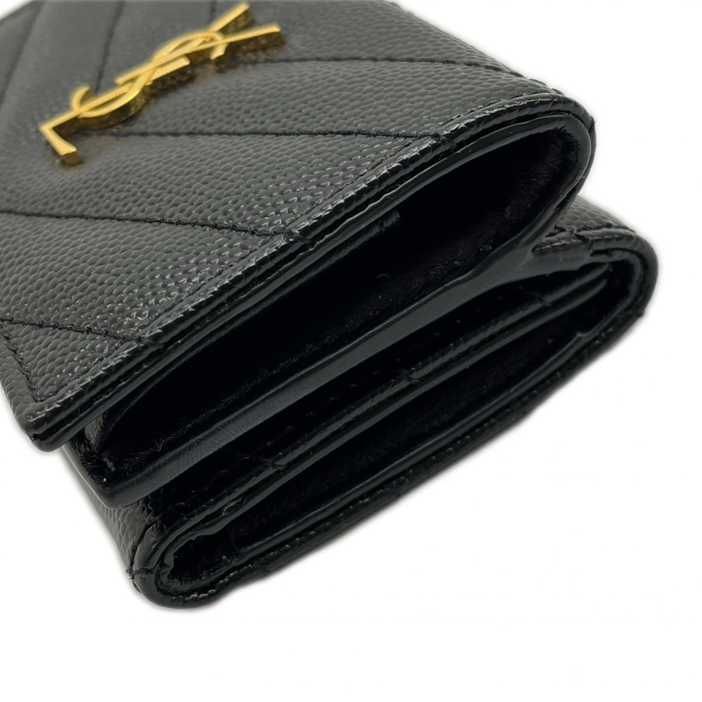 Saint Laurent Yves Wallet Black